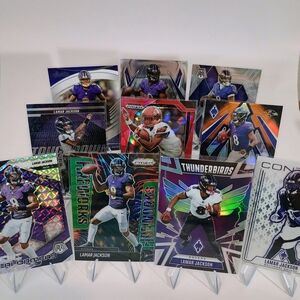 LAMAR JACKSON 10-Card MVP Gift Pack - Baltimore Ravens Inserts!